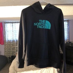 Dark gray north face women’s hoodie